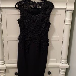 Black below the knee dress